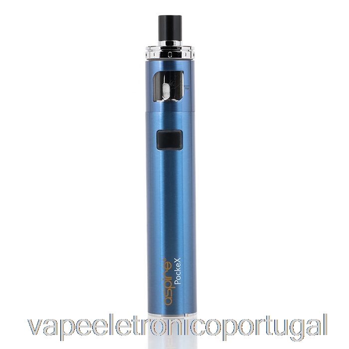 Vape Eletrônico Aspire Pockex Aio Starter Kit Azul